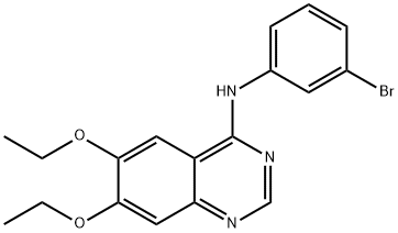 N-(3-溴苯基)-6,7-二乙氧基-4-喹唑啉胺, 171745-13-4, 结构式