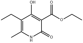 3-甲酸乙酯-4-羟基-5-乙基-6-甲基吡啶酮, 172470-04-1, 结构式