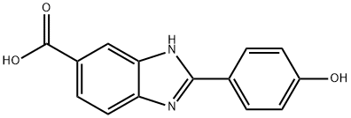 2-(4-羟基苯基)-3H-苯并咪唑-5-羧酸, 174533-98-3, 结构式