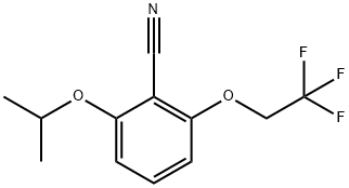 2-异丙氧基-6-(2,2,2-三氟乙氧基)-苯甲腈, 175204-05-4, 结构式