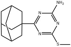 4-(金刚烷-1-基)-6-(甲基硫基)-1,3,5-三嗪-2-胺, 175204-72-5, 结构式