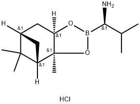 (3AS,4S,6S,7AR)-六氢-3A,5,5-三甲基-ALPHA-[(1R)-异丙基]-4,6-甲桥-1,3,2-苯并二氧硼杂环戊烷-2-甲胺盐酸盐, 178455-04-4, 结构式