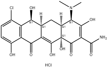 4-EPIDEMECLOCYCLINE HYDROCHLORIDE, 179471-95-5, 结构式