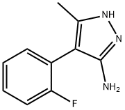 4-(2-氟苯基)-5-甲基-1H-吡唑-3-胺, 186195-81-3, 结构式