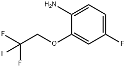 4-氟-2-(2,2,2-三氟乙氧基)苯胺, 186386-90-3, 结构式