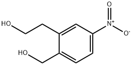 2-(2-羟甲基)-5-硝基苯基)乙醇, 186390-74-9, 结构式