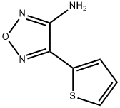 4-(噻吩-2-基)-1,2,5-噁二唑-3-胺, 186509-03-5, 结构式