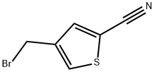 4-BROMOMETHYL-THIOPHENE-2-CARBONITRILE, 186552-07-8, 结构式