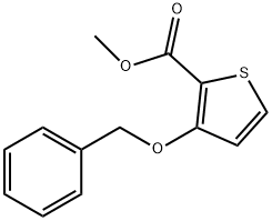 3-(苄氧基)噻吩-2-羧酸甲酯, 186588-84-1, 结构式