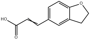 (Z)-3-(2,3-二氢苯并呋喃-5-基)丙烯酸, 198707-57-2, 结构式