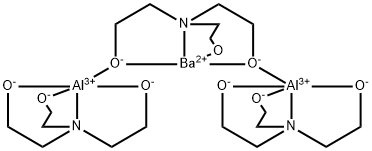 三乙醇胺铝酸盐 钡盐, 198991-85-4, 结构式