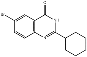 6-溴-2-环己基-4-(3H)喹唑啉酮, 1000339-29-6, 结构式