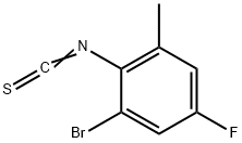 2-溴-4-氟-6-甲基苯异硫氰酸酯, 1000576-56-6, 结构式