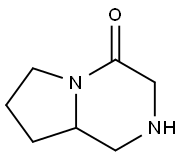 六氢吡咯并[1,2-A]吡嗪-4-酮, 1000577-63-8, 结构式