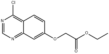 2-(4-氯喹唑啉-7-氧基)乙酸乙酯, 1000577-87-6, 结构式