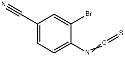 2-溴-4-氰基苯基 异硫氰酸酯, 1000577-91-2, 结构式