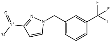 3-NITRO-1-(3-TRIFLUOROMETHYL-BENZYL)-1H-PYRAZOLE, 1001510-37-7, 结构式