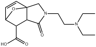 2-(2-(二乙基氨基)乙基)-1-氧代-1,2,3,6,7,7A-六氢-3A,6-环氧异吲哚-7-羧酸, 1005060-07-0, 结构式