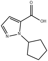 1-环戊基-1H-吡唑-5-羧酸, 1006334-24-2, 结构式