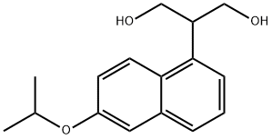 2-(6-异丙氧基萘-1-基)丙烷-1,3-二醇, 1015856-05-9, 结构式