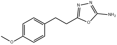 5-[2-(4-甲氧苯基)乙基]-1,3,4-噁二唑-2-胺, 1016749-64-6, 结构式