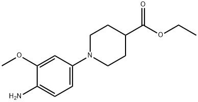 1-(4-氨基-3-甲氧基苯基)哌啶-4-羧酸乙酯, 1017782-48-7, 结构式
