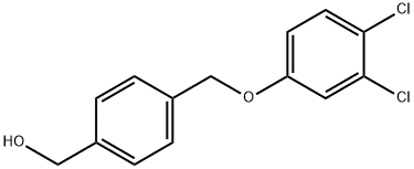 {4-[(3,4-DICHLOROPHENOXY)METHYL]PHENYL}METHANOL, 1017782-50-1, 结构式