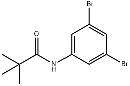 N-(3,5-DIBROMOPHENYL)PIVALAMIDE, 1020252-74-7, 结构式