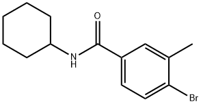 N-环己基-4-溴-3-甲基苯甲酰, 1020252-80-5, 结构式