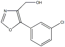 (5-(3-CHLOROPHENYL)OXAZOL-4-YL)METHANOL, 1020252-88-3, 结构式