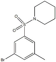 1-(3-Bromo-5-methylphenylsulfonyl)piperidine, 1020252-95-2, 结构式