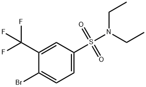 N,N-二乙基-4-溴-3-三氟甲基苯磺酰胺, 1020253-03-5, 结构式