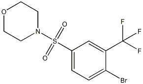 4-(4-BROMO-3-(TRIFLUOROMETHYL)PHENYLSULFONYL)MORPHOLINE, 1020253-04-6, 结构式