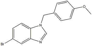 5-BROMO-1-(4-METHOXYBENZYL)-1H-BENZO[D]IMIDAZOLE, 1020253-11-5, 结构式