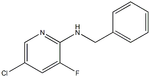 N-Benzyl-5-chloro-3-fluoropyridin-2-amine, 1020253-20-6, 结构式