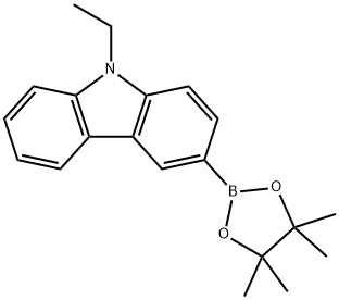 9-乙基咔唑-3-硼酸片呐醇酯, 1020657-86-6, 结构式