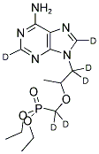 P-[[1-[(6-氨基-9H-嘌呤-9-基)甲基-D<SUB>2</SUB>]乙氧基-1,2,2,2-D<SUB>4</SUB>]甲基]膦酸二乙酯, 1020719-38-3, 结构式