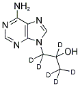 6-氨基-ALPHA-(三氘甲基)-9H-嘌呤-9-乙醇-ALPHA,BETA,BETA-D<SUB>3</SUB>, 1020719-54-3, 结构式