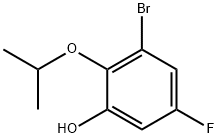 3-溴-5-氟-2-异丙氧基苯酚, 1026796-58-6, 结构式