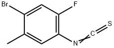 4-溴-2-氟-5-甲基苯基异硫氰酸酯, 1027512-10-2, 结构式