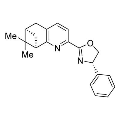 (S)-2-((6R,8R)-7,7-二甲基-5,6,7,8-四氢-6,8-甲桥喹啉-2-基)-4-苯基-4,5-二氢恶唑, 1027754-31-9, 结构式
