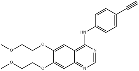 N-(4-乙炔苯基)-6,7-双(2-甲氧乙氧基)-4-喹唑啉胺 EL-8-112, 1029721-32-1, 结构式