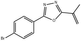2-(4-溴苯基)-5-(丙-1-烯-2-基)-1,3,4-噁二唑, 1033201-91-0, 结构式