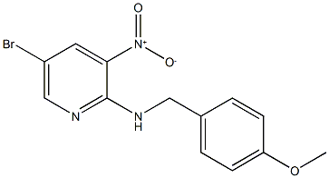 5-BROMO-N-(4-METHOXYBENZYL)-3-NITROPYRIDIN-2-AMINE, 1033202-35-5, 结构式