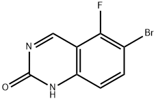 6-溴-5-氟-喹唑啉-2(1H)-酮, 1036756-06-5, 结构式