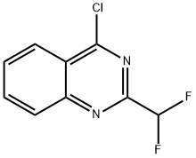 4-氯-2-(二氟甲基)喹唑啉, 1039312-08-7, 结构式