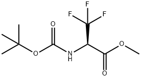 2-((叔丁氧基羰基)氨基)-3,3,3-三氟丙酸甲酯, 1039356-94-9, 结构式