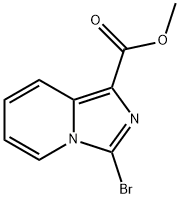 3-溴咪唑并[1,5-A]吡啶-1-羧酸甲酯, 1039357-00-0, 结构式