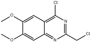 4-氯-2-(氯甲基)-6,7-二甲氧基喹唑啉, 1044768-40-2, 结构式