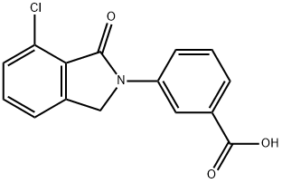 3-(7-氯-1-氧代異吲哚啉-2-基)苯甲酸, 1044921-12-1, 結(jié)構(gòu)式